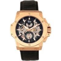 Commodus Automatic Skeleton Leather-Band Watch
