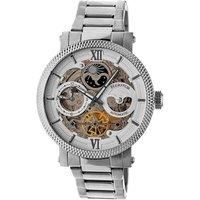 Heritor Automatic Aries Men's Skeleton Dial Silver Bracelet Watch HR4401