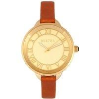 Madison Sunray Dial Leather-Band Watch