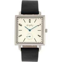 Simplify The 5000 Quartz Black Genuine Leather Silver Unisex Watch SIM5001