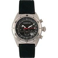 M53 Series Chronograph Fiber-Weaved Leather-Band Watch with Date