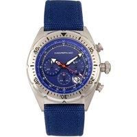 M53 Series Chronograph Fiber-Weaved Leather-Band Watch with Date
