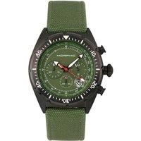 M53 Series Chronograph Fiber-Weaved Leather-Band Watch with Date