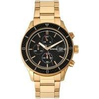 BREED Maverick Chronograph Bracelet Watch with Date - Gold/Black