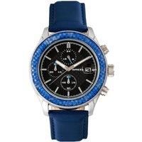 Maverick Chronograph Leather-Band Watch with Date