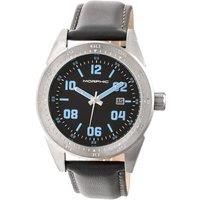 M63 Series Leather-Band Watch w/Date