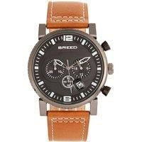 Ryker Chronograph Leather-Band Watch with Date