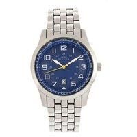 Elevon Garrison Bracelet Watch w/Date - Silver/Blue