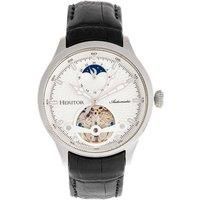 Gregory Semi-Skeleton Leather-Band Watch