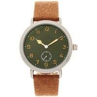 Northrop Wool-Overlaid Leather-Band Watch