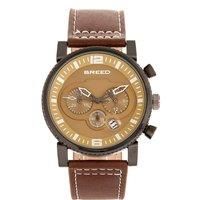 Ryker Chronograph Leather-Band Watch with Date