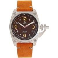 Pascal Leather-Band Men's Diver Watch