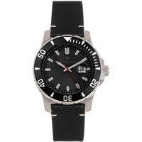 Dive Pro 200 Leather-Band Watch with Date