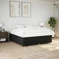 Bed Frame without Mattress BlackSuper King Fabric
