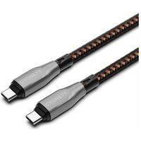CYGNETT Armoured Pro USB Type-C Cable - 1 m, Black,Orange
