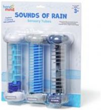 Learning Resources Sounds of Rain Sensory Tubes, Toys for Boys and Girls, Calming Fidget, for Children Age 3+