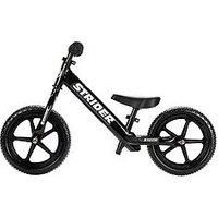 Strider - 12 Sport Balance Bike For Ages 18 Months - Ultralight First Kids Bike. Adjustable Saddle, 12 Inches In Black