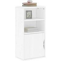 Side Cabinet ODDA White 40x24x79 cm Solid Wood Pine