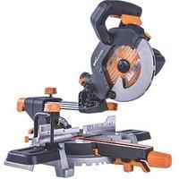 Evolution R185SMS 185mm Electric Single-Bevel Sliding Multi material Sliding Mitre Saw 110V (889GF)