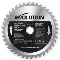 Evolution Fine Wood TCT Mitre Saw Blades 185mm 210mm & 255m