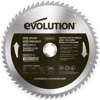Evolution Fine Wood TCT Mitre Saw Blades 185mm 210mm & 255m