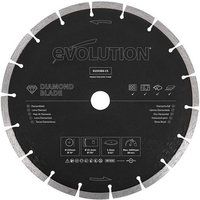 Evolution (D255SEG-CS) - 255 mm Diamond Blade For Disc Cutters - Segmented Edge For Cutting Masonry, Such as Brick, Reinforced Concrete and Stone , Orange