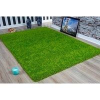 Colourful Shaggy Living Room Rug - 5 Sizes & 15 Colours - Grey