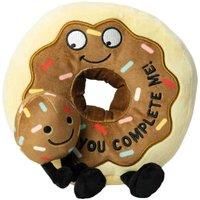Punchkins You Complete Me Adult Chocolate Doughnut Theme Plushie