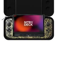 CRKD Nitro Deck+ Handheld Pro Controller for Nintendo Switch & OLED Model - TV Dockable - Programmable Sidekicks & Back Buttons - TruCollection System (Rocket League Gold Edition)