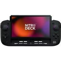 CRKD Nitro Deck+ with HDMI Adapter - Handheld Pro Controller for Nintendo Switch & OLED Model - TV Dockable - Programmable Sidekicks & Back Buttons - TruCollection System (Clear Black)