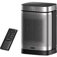 DREO Atom 416 Smart Fan Heater - Silver & Black, Black,Silver/Grey