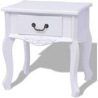 Bedside Cabinet MDF White