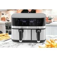 8.2L Double Air Fryer Oven - Digital Display & 8 Functions