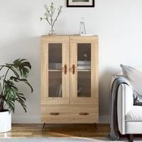 Highboard Sonoma Oak 69.5x31x115 cm Engineered Wood