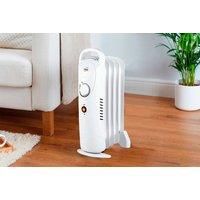 Low Energy Electric Oil Filled Portable Heater - 2 Colours! - Black