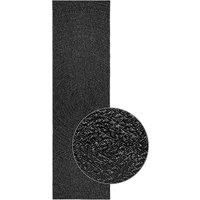 Rug ZIZUR Anthracite 80x250 cm Jute Look Indoor and Outdoor