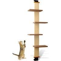Cat Door Climber Scratching Post Platforms Hanger Multi Level Scratcher Scratch