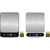 10Kg/22Lb Stainless Steel Digital Kitchen Scale - Black Or White