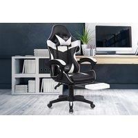 Gaming Swivel Office Chair W/ Headrest - 6 Colours - Grey