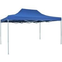 Professional Folding Party Tent 3x4 m Steel Blue