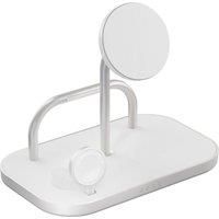 ZENS Qi2 4-in-1 Magnetic 15 W Wireless Charger - White, White