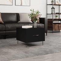 Coffee Table Black 50x50x40 cm Engineered Wood