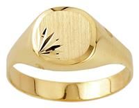 Revere 9ct Gold Plain Signet Ring  W