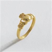 Revere 9ct Yellow Gold Claddagh Ring - R