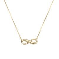 Revere 9ct Yellow Gold Infinity Pendant Necklace