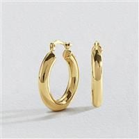 Revere 9ct Yellow Gold Chunky Hoop Earrings