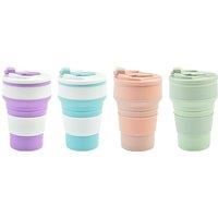 Collapsible Portable Silicone Cup - 2 Size & 4 Colour Options - Purple