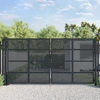 Garden Gate Anthracite 400x250 cm Steel