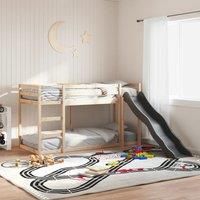 Bunk Bed with Slide&Ladder without Mattress 90x190 cm Single