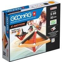 Geomag, E-Motion Panels, Magnetic Constructions, Make a Spinning Top, 32-Piece Pack, 100% Recycled Plastic